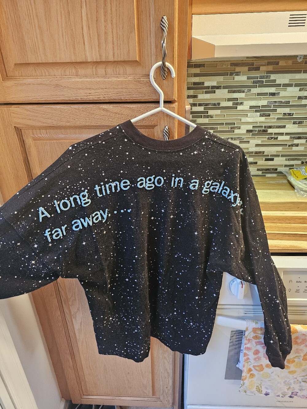 Star Wars Spirit Jersey With Opening Line Text - Official Disney Size Small